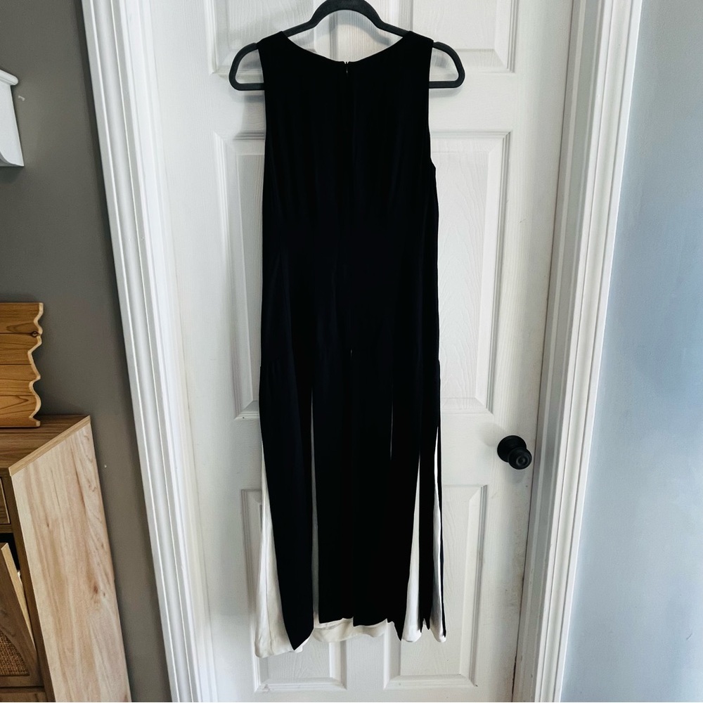 Bitte Kai Rand Black White Split Skirt Sleeveless Maxi Dress EU 36/38 US S/M